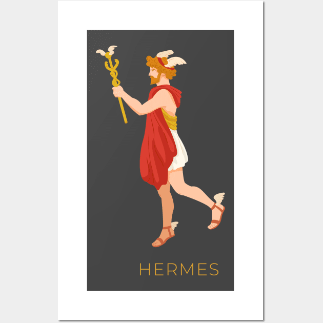 Hermes Greek Mythology Wall Art by MimicGaming